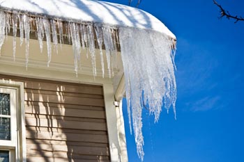 House with icicles